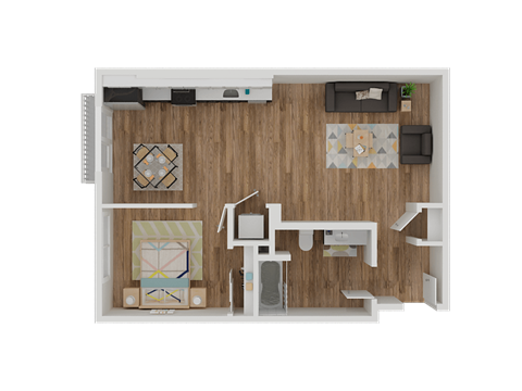 One Bedroom Unit